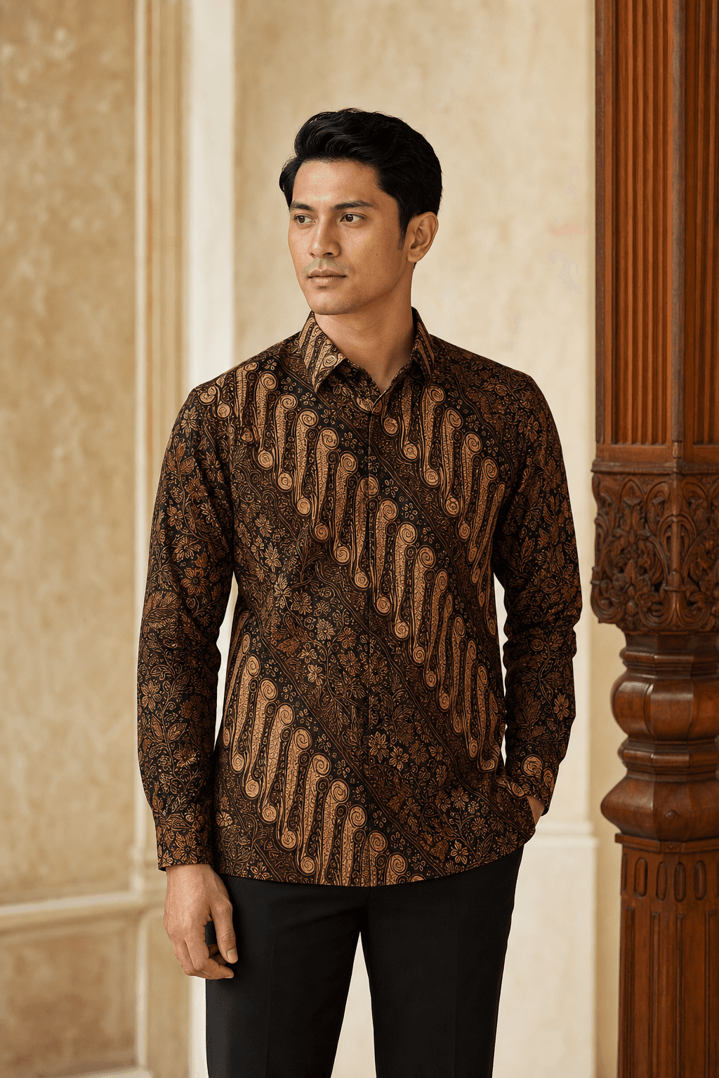 Kemeja Batik Parang Soga